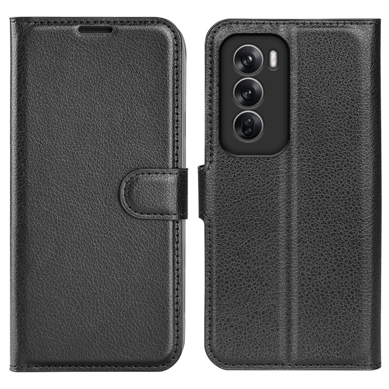 Funda Oppo Reno 12 5G Piel sintética Lichi Classic