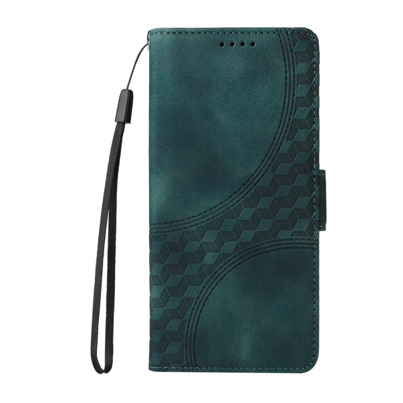 Funda Oppo Reno 12F 5G Cubes Pattern con colgante
