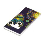 Funda Samsung Galaxy Note 9 Búho Mandala Fluorescente