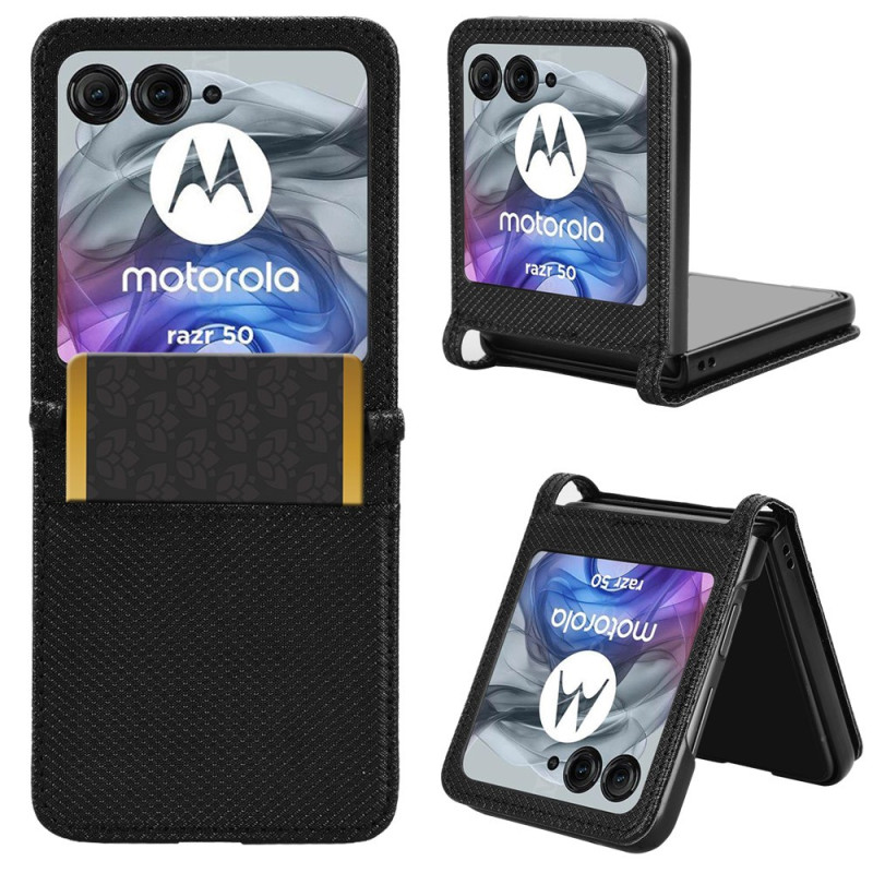 Funda Motorola Razr 50 5G Bi-Texture Card Funda
