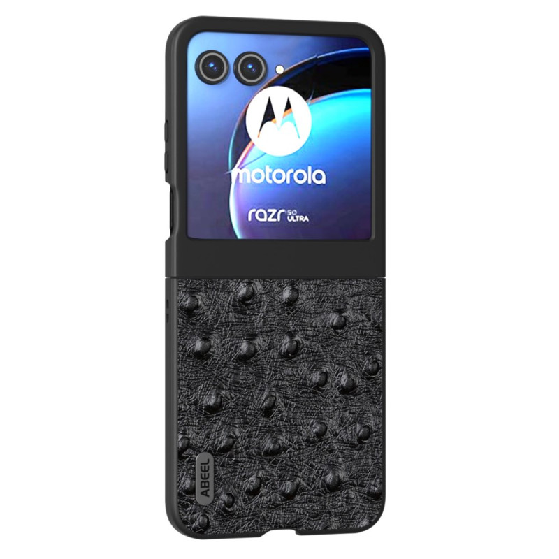 Funda Motorola Razr 50 5G Piel Textura Avestruz ABEEL