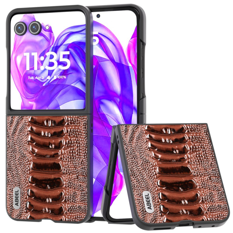 Funda Motorola Razr 50 Ultra Piel Textura Crcodile