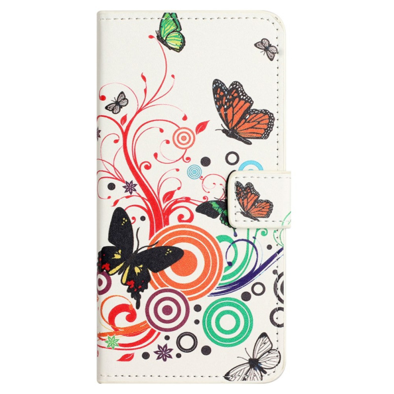 Funda Samsung Galaxy S24 FE Mariposas sobre fondo blanco