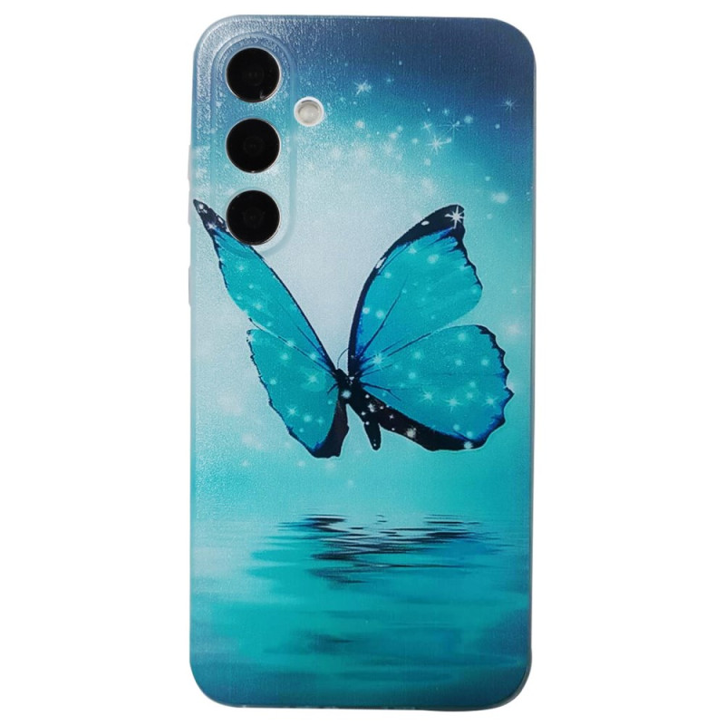 Funda Mariposa Azul Samsung Galaxy S24 FE