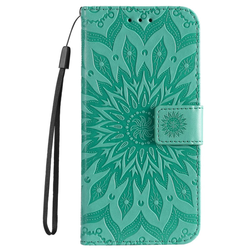 Funda con diseño de girasol Samsung Galaxy S24 FE Lanyard