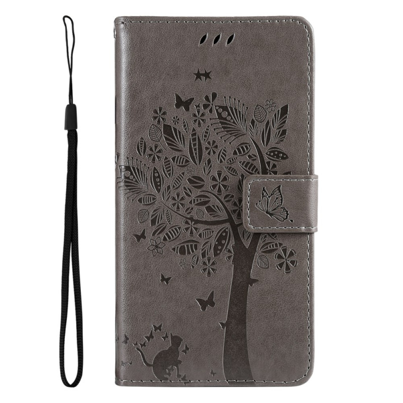 Samsung Galaxy S24 FE Funda Árbol y Gato