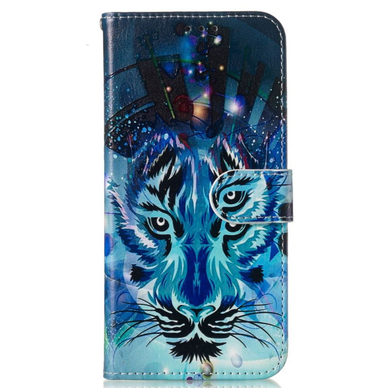 Samsung Galaxy S24 FE Lanyard Funda Lobo Impresa