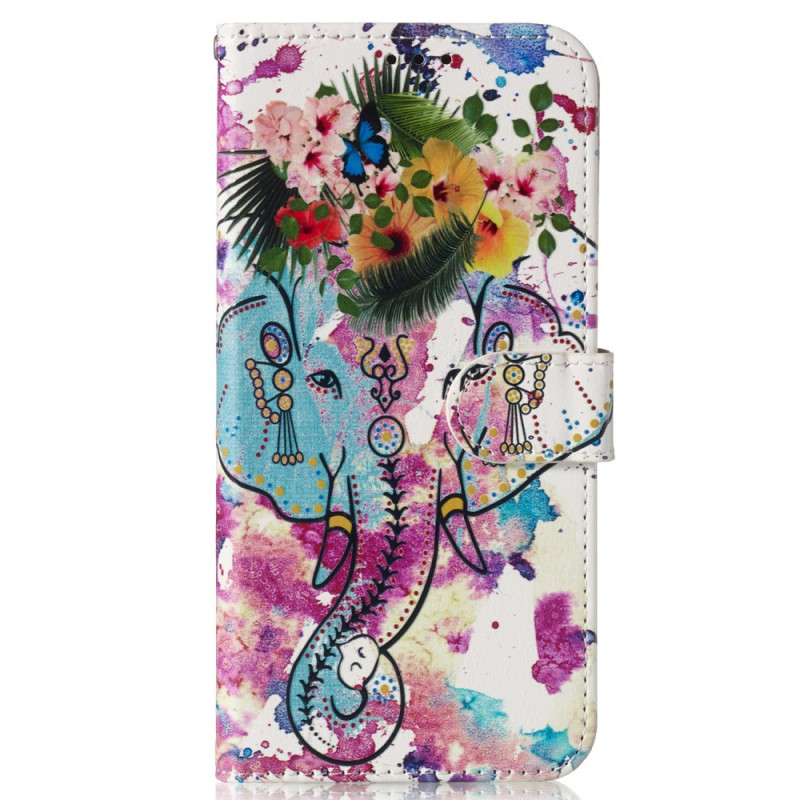 Funda Samsung Galaxy S24 FE Flor y elefante