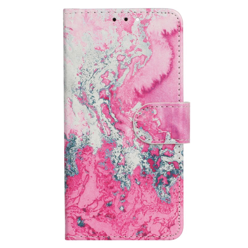 Samsung Galaxy S24 FE Funda Agua Marina Mármol Rosa