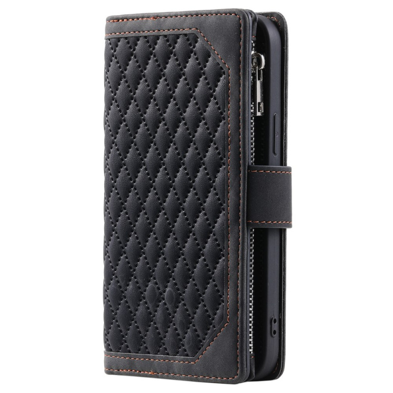 Samsung Galaxy S24 FE Funda Acolchada Cartera con Colgante
