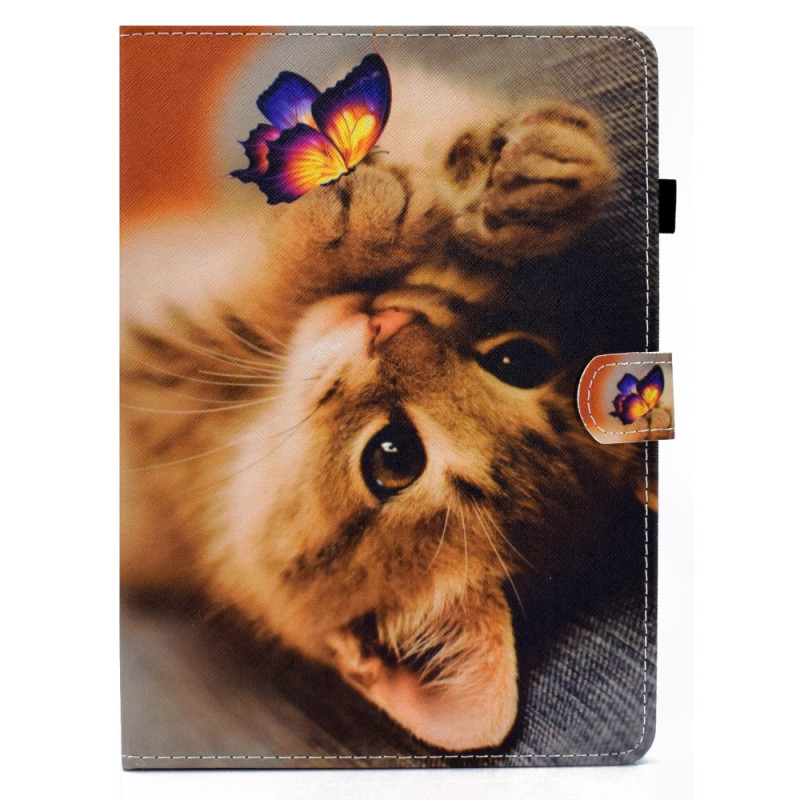 Funda iPad Pro 11 (2024) Gato y mariposa