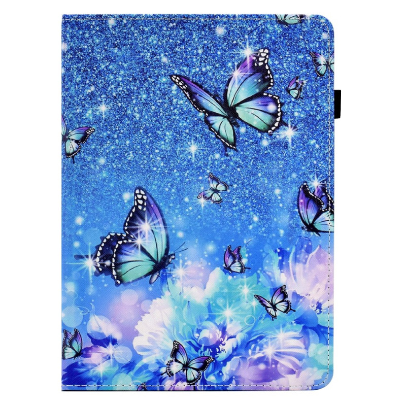 Funda elástica iPad Pro 11 (2024) Flores y mariposas