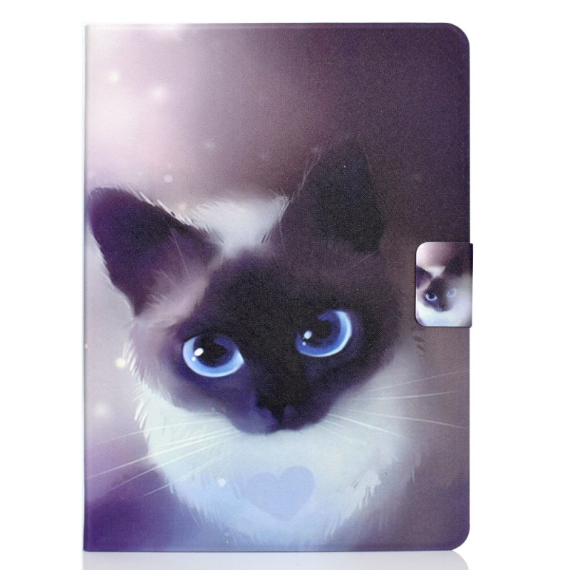 Funda de gato de ojos azules para iPad Pro 11 (2024)