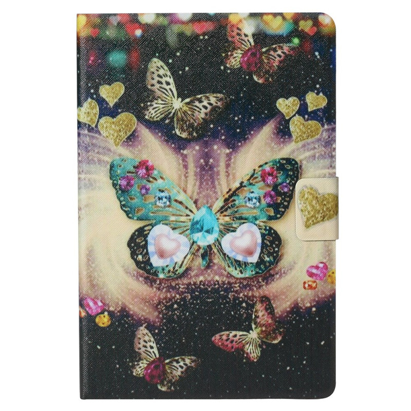 Funda iPad Pro 11 (2024) Mariposas en llamas