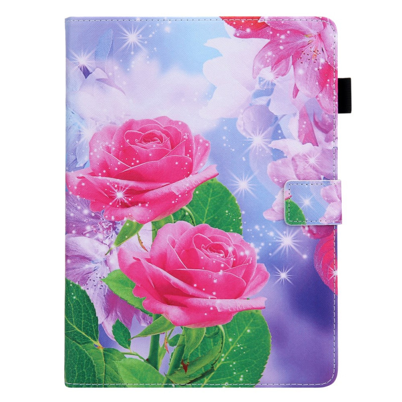 Funda de rosas rojas para iPad Pro 11 (2024)