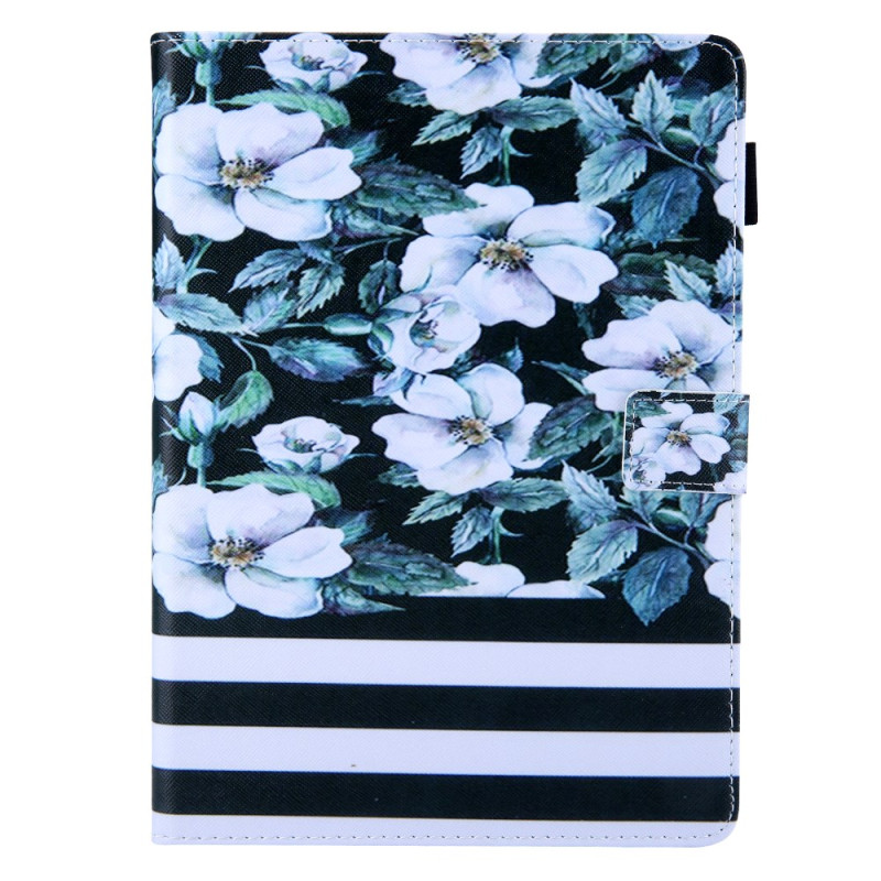 Funda iPad Pro 11 (2024) Flores y Rayas