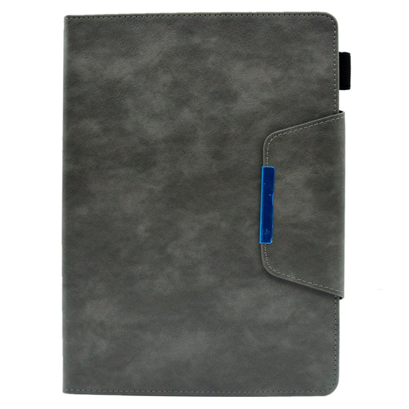 Funda iPad Pro 11 (2024) Efecto Vintage Cierre Plata