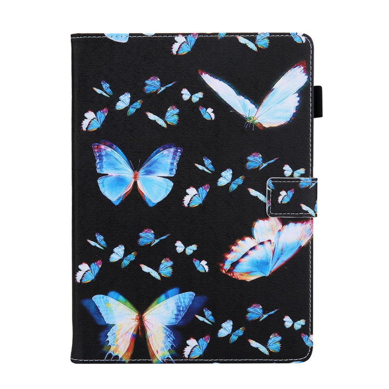 Funda iPad Air 11 (2024)/Air (2022) (2020)/ Pro 11 Mariposas Azul Pequeña