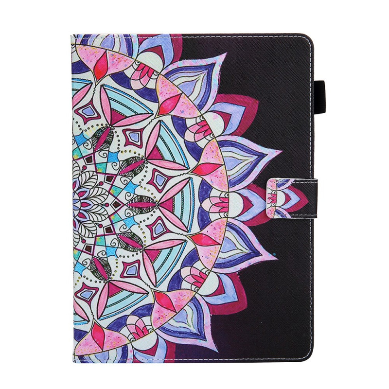 Funda iPad Air 11 (2024)/Air (2022) (2020)/ Pro 11 Mandala sobre fondo negro