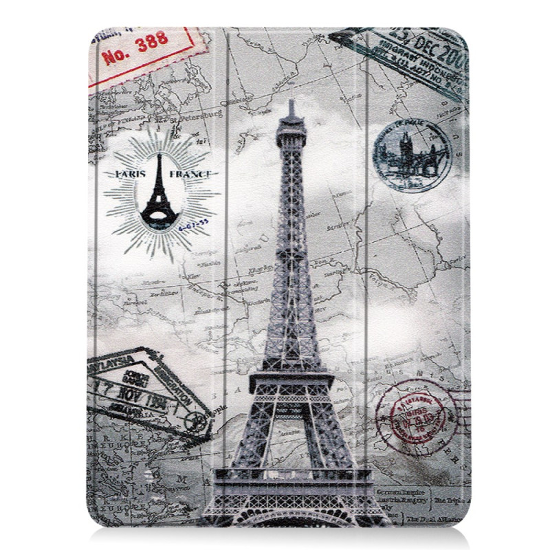 Smart Funda
 iPad Air 11 (2024) Vintage Torre Eiffel Funda Stylus