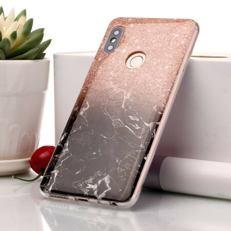 Xiaomi Redmi Note 5 Marble Glitter Funda