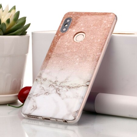 Xiaomi Redmi Note 5 Marble Glitter Funda