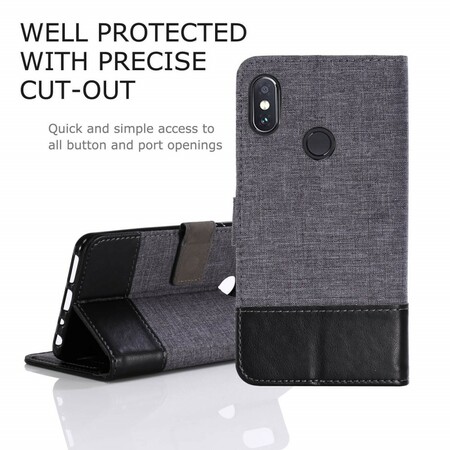 Funda Xiaomi Redmi Note 5 Muxma Efecto Tela y Cuero