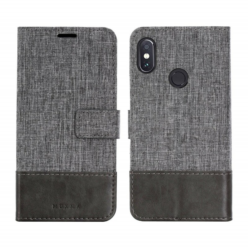 Funda Xiaomi Redmi Note 5 Muxma Efecto Tela y Cuero