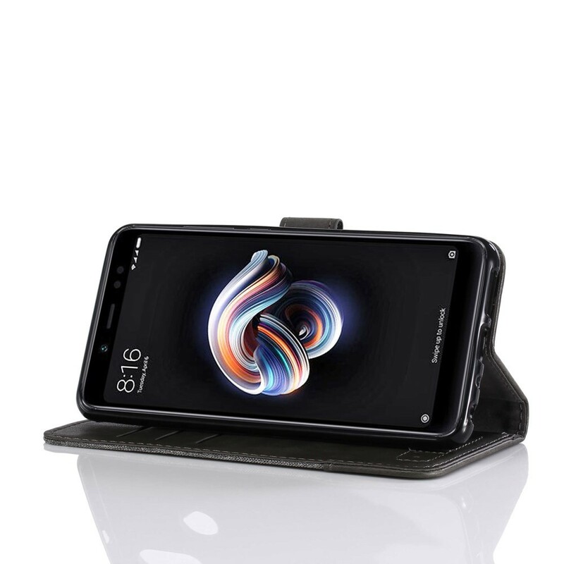 Funda Xiaomi Redmi Note 5 Muxma Efecto Tela y Cuero