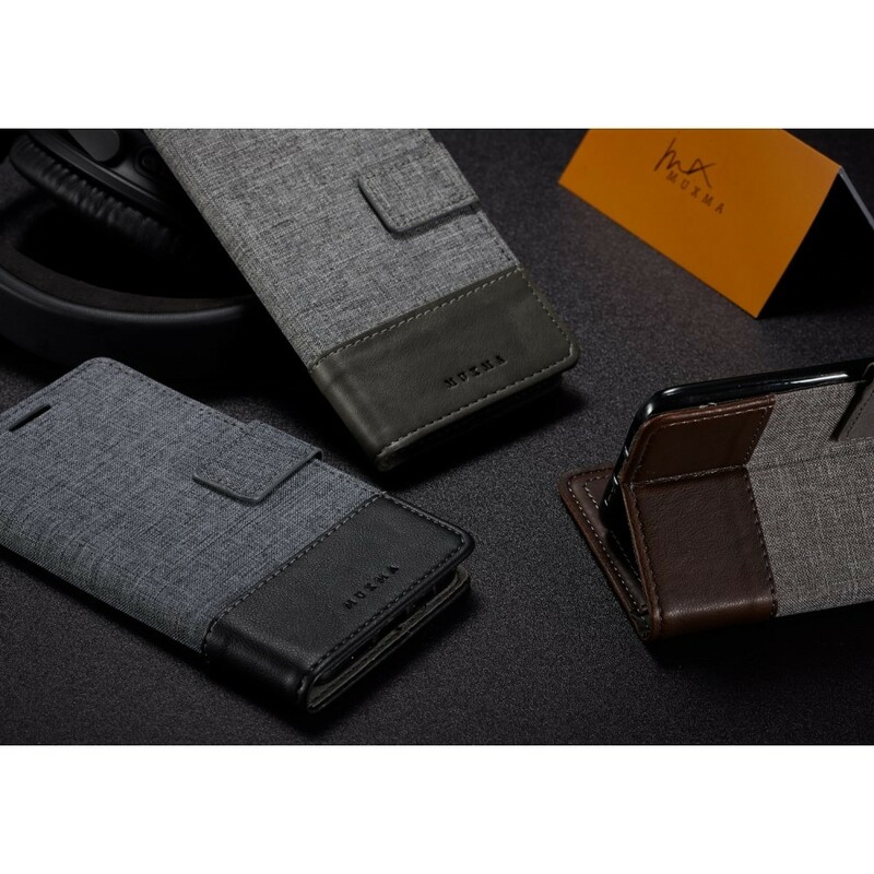 Funda Xiaomi Redmi Note 5 Muxma Efecto Tela y Cuero