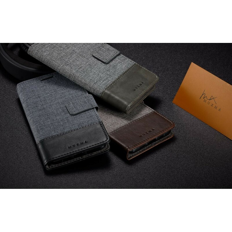 Funda Xiaomi Redmi Note 5 Muxma Efecto Tela y Cuero