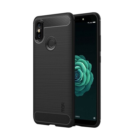 Funda de fibra de carbono cepillada para el Xiaomi Redmi Note 5