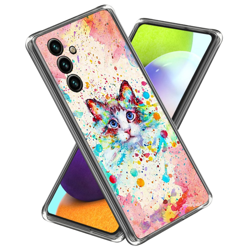 Funda Gato Acuarela Samsung Galaxy A24 4G