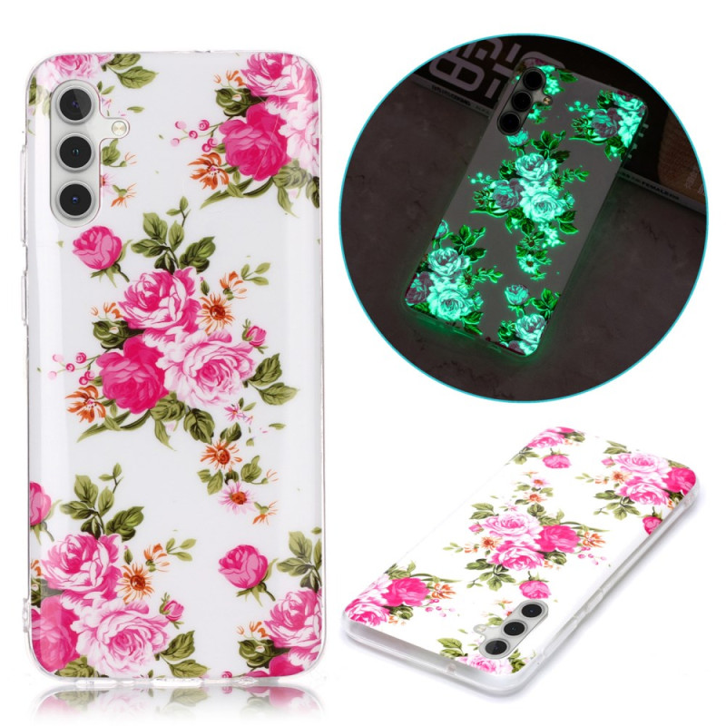 Funda con estampado luminoso para Samsung Galaxy A24 4G Roses