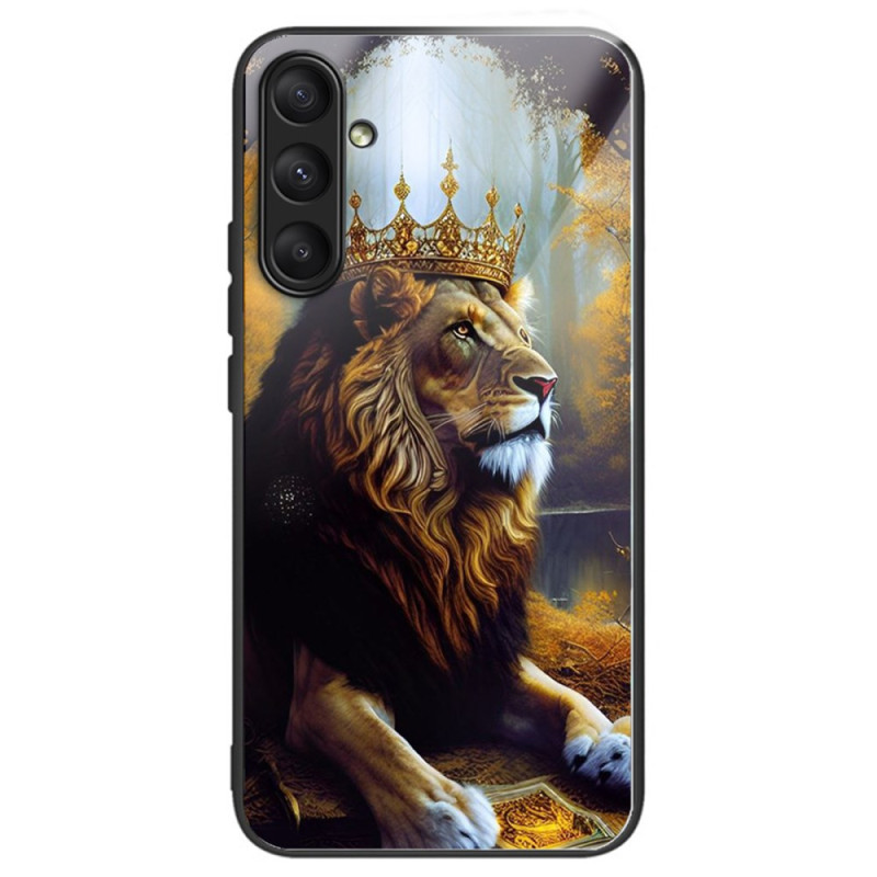 Samsung Galaxy A24 4G Funda de cristal templado Rey León