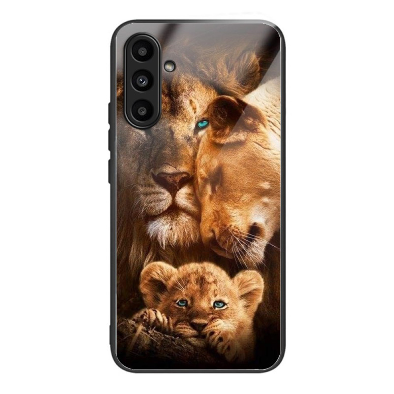 Samsung Galaxy A24 4G Funda de Vidrio Templado Leones