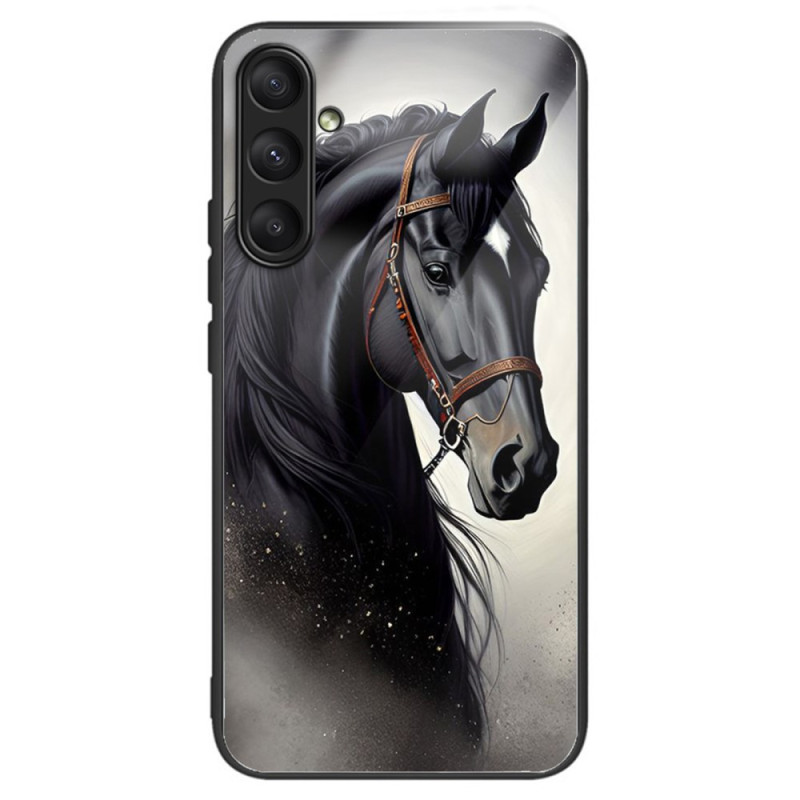 Samsung Galaxy A24 4G Funda de Caballo de Cristal Templado