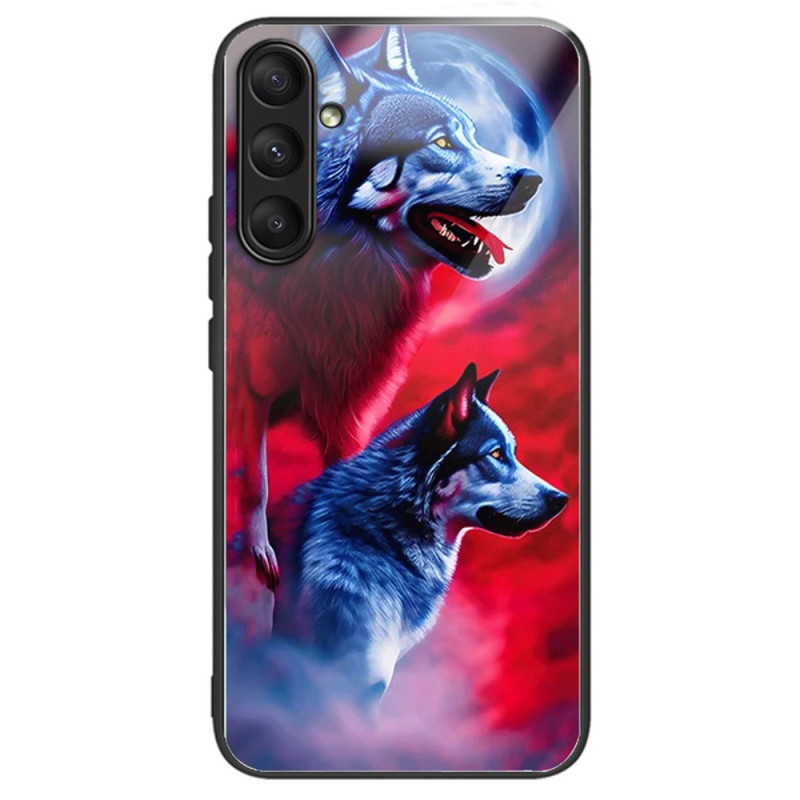 Samsung Galaxy A24 4G Funda de Vidrio Templado Lobos