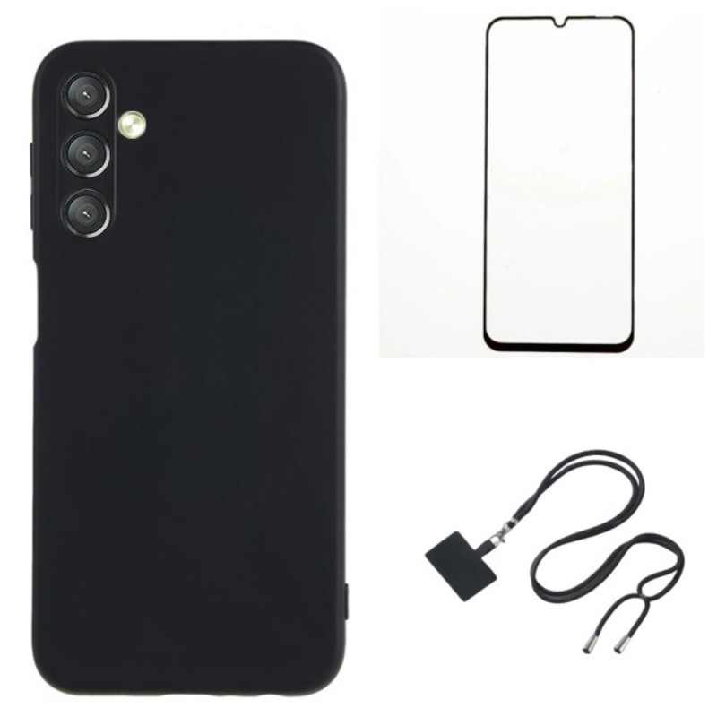 Samsung Galaxy A24 4G Funda Protector de Pantalla y Cordón WANLONFENG