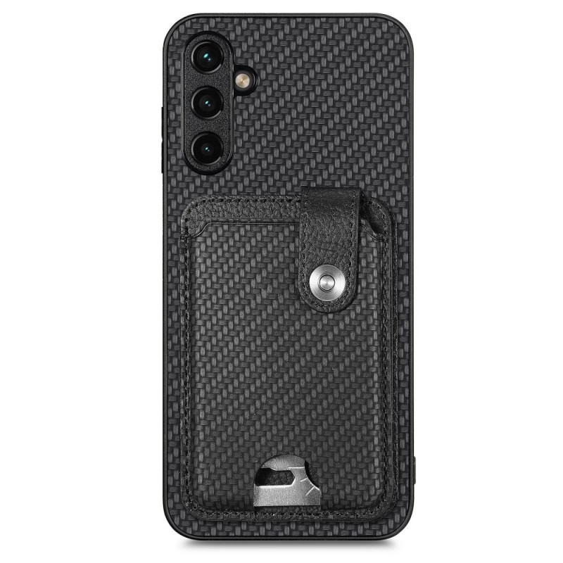 Samsung Galaxy A24 4G Funda de fibra de carbono Cartera