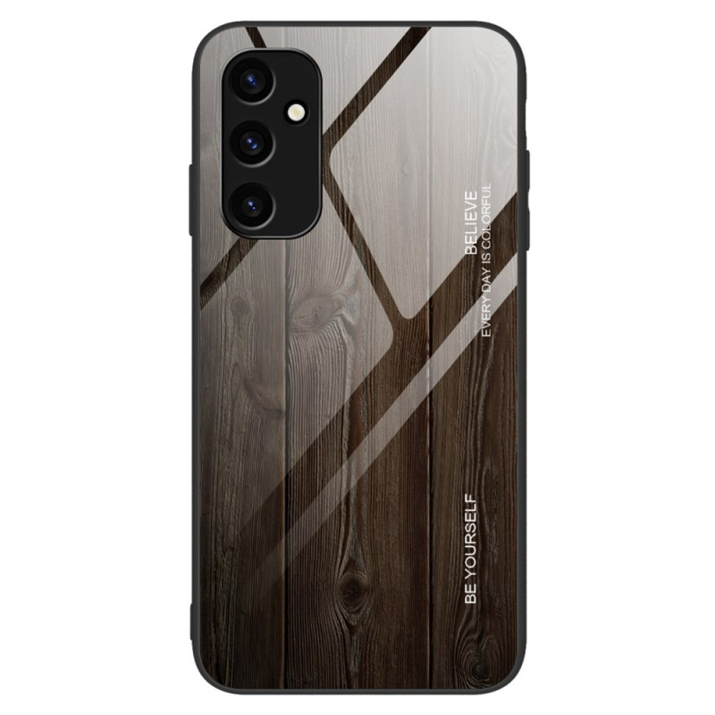 Samsung Galaxy A24 4G Tapa Dura Vidrio Madera