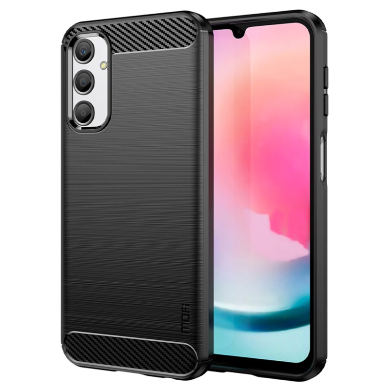 Samsung Galaxy A24 4G Funda de fibra de carbono cepillada MOFI