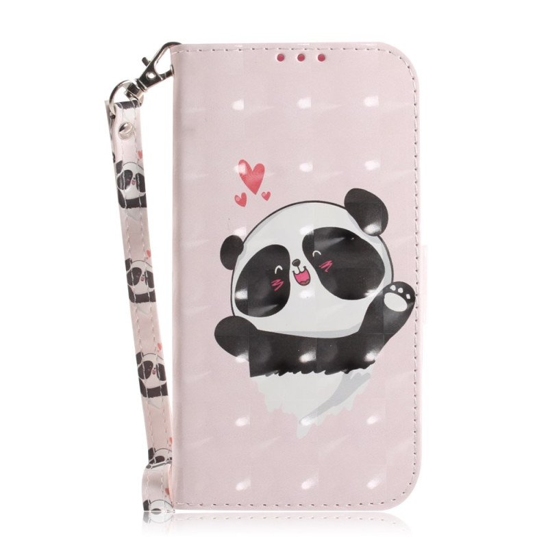 Funda Nokia C32 Panda Love con colgante
