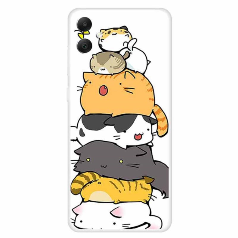 Funda Samsung Galaxy A05 Gatos apilados