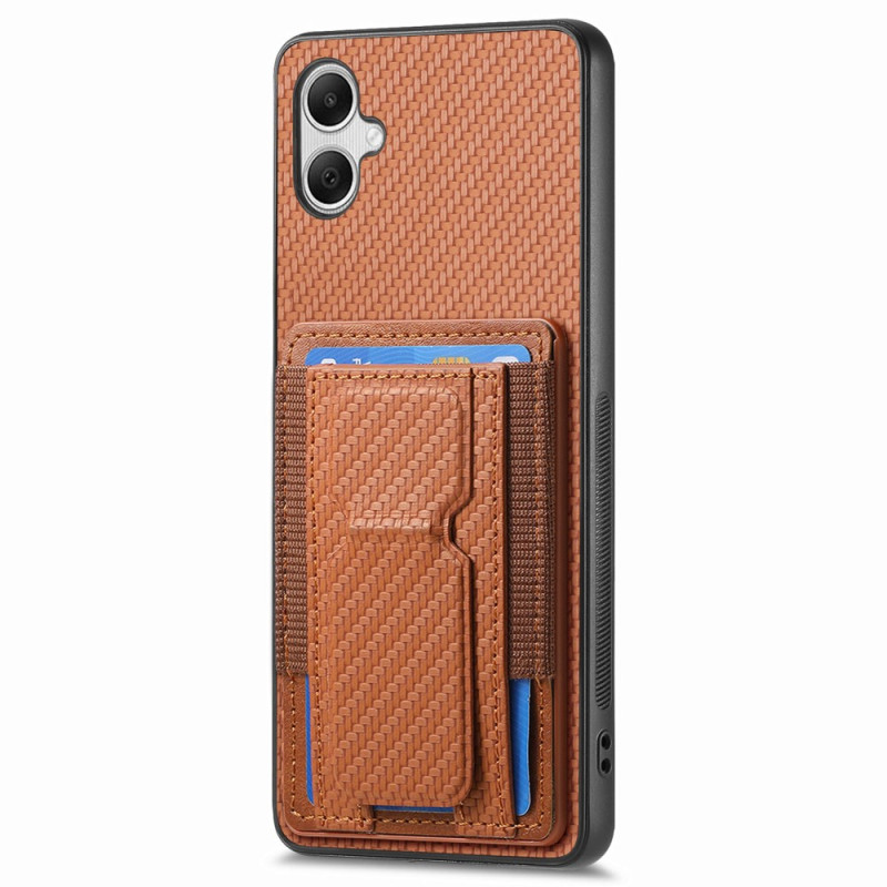 Funda de fibra de carbono Samsung Galaxy A05 Soporte y tarjetero