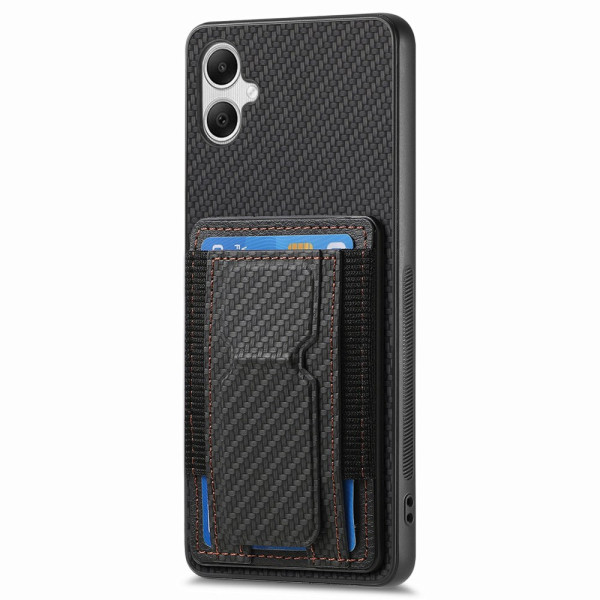 Funda de fibra de carbono Samsung Galaxy A05 Soporte y tarjetero