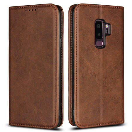 Funda abatible Samsung Galaxy S9 Plus con costura de polipiel