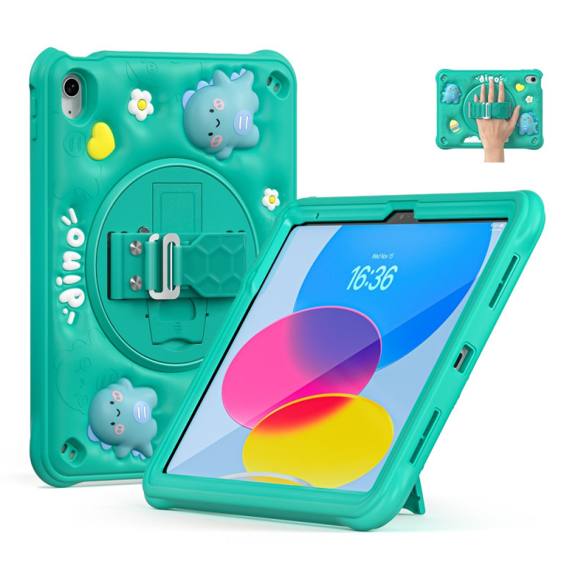 Funda y soporte para iPad 10.9 (2022) Kids Dinosaur Handle