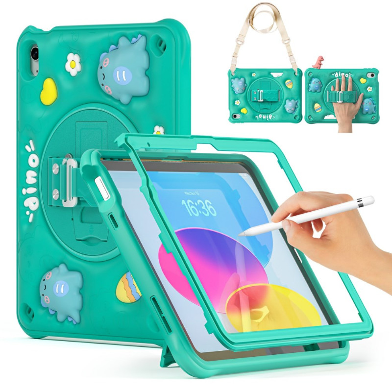 Funda para iPad 10.9 (2022) Colgante
 y soporte KIds Dinosaurio