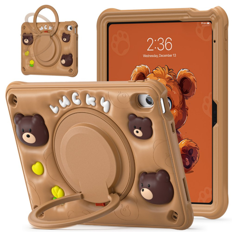 iPad Cover 10.9 (2022) Kids Teddy Bear Ring Stand